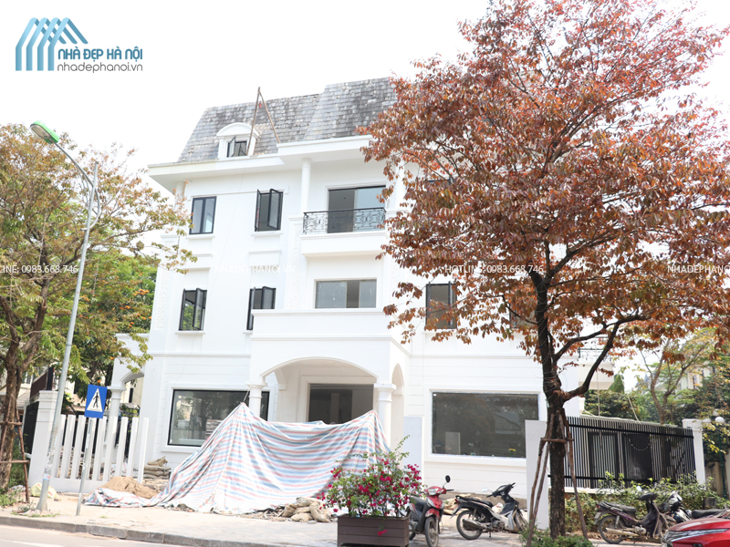 Quá trình hoàn thiện dự án thi công trọn gói biệt thự 3 tầng tại Văn Phú