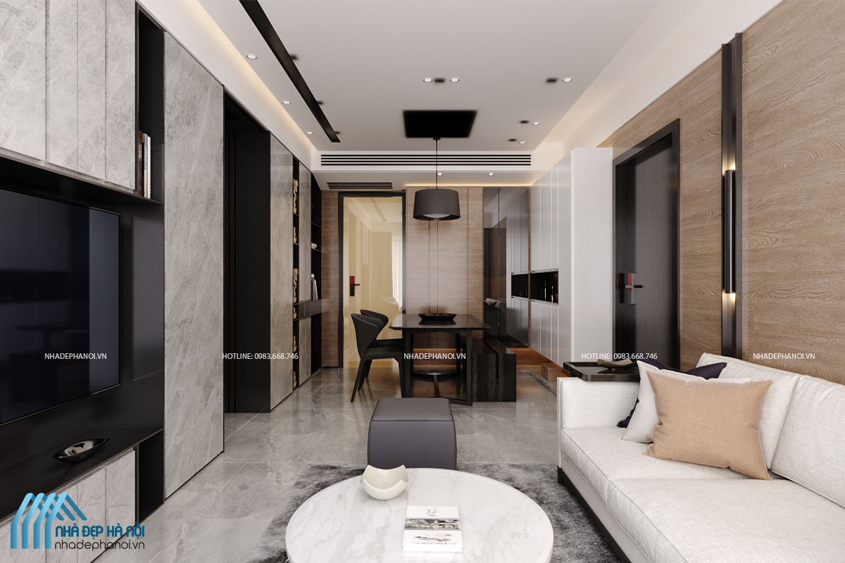 Thiết kế nội thất biệt thự tại Đông Anh, Hà Nội hiện đại, đầy đủ tiện nghi.